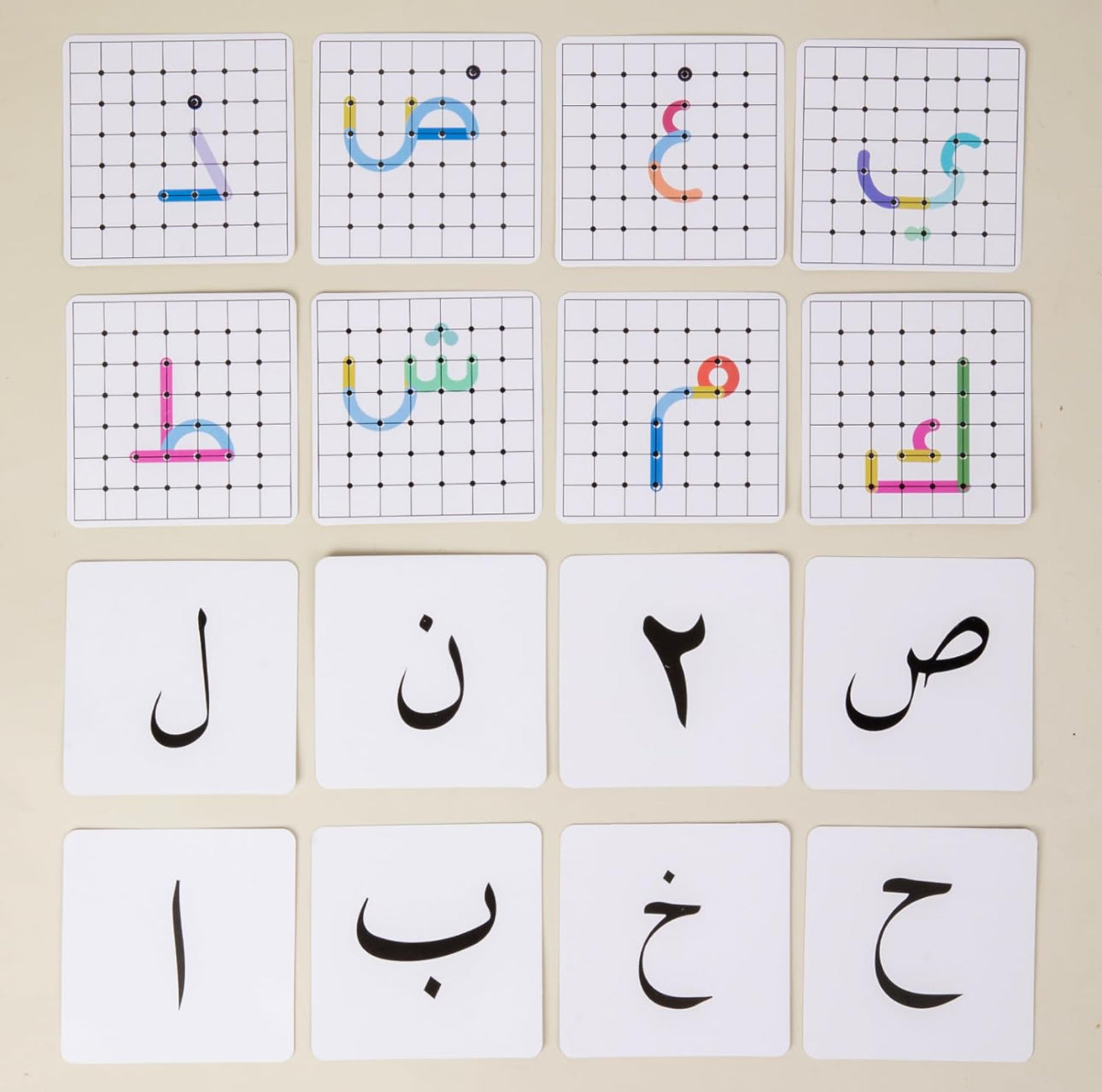 Montessori Educational Puzzle Toy with Wooden Geoboard and Flash Cards,Alphabet Skill Exercise.