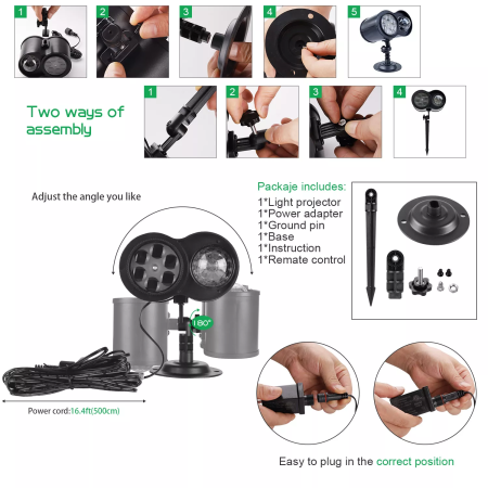 Ramadan and Eid Projector Lights, Outdoor/Indoor.