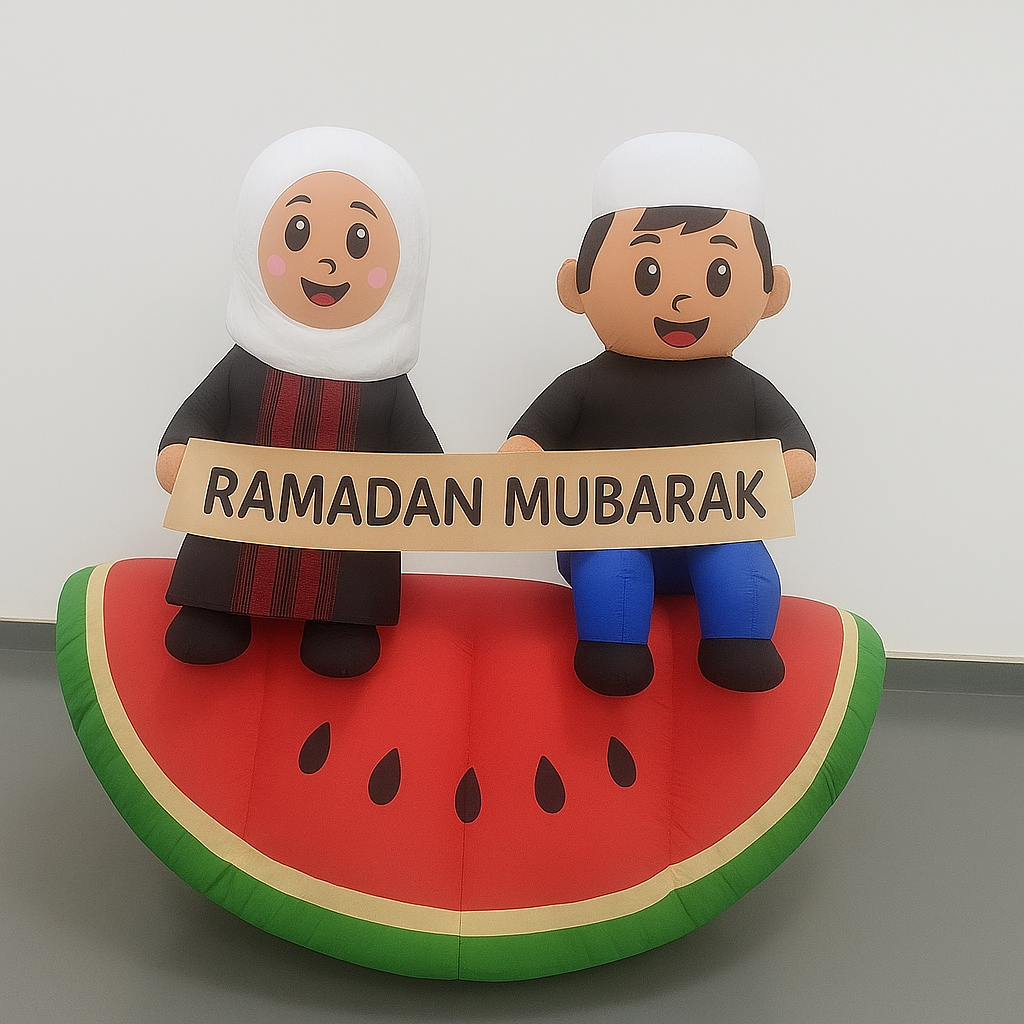 Ramadan & Eid Watermelon Kids Inflatable – Palestinian Pride Edition