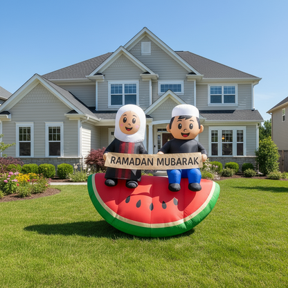 Ramadan & Eid Watermelon Kids Inflatable – Palestinian Pride Edition
