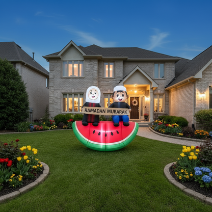 Ramadan & Eid Watermelon Kids Inflatable – Palestinian Pride Edition