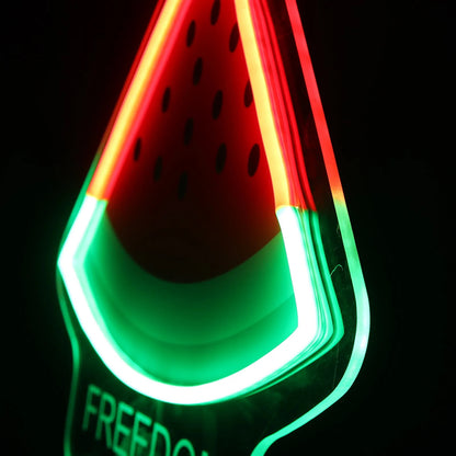 Palestinian Freedom Watermelon Neon Light