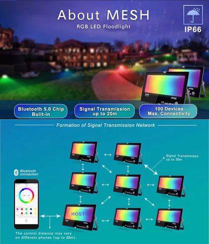 Colorful LED Flood Light for Ramadan and Eid