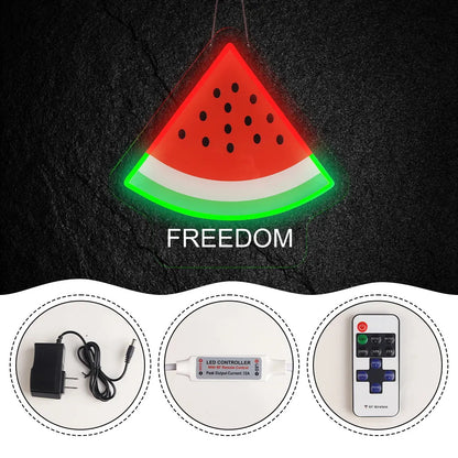 Palestinian Freedom Watermelon Neon Light