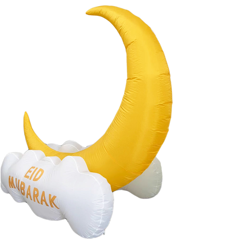 Inflatable Indoor and Outdoor store Decor for Ramadan Kareem, Moon Crescent, Eid Mubar