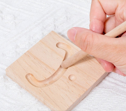 Montessori Arabic Alphabet Letters in wooden Blocks (writing)