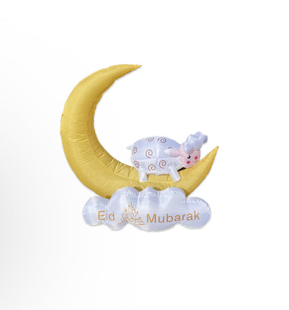 Eid Mubarak Crescent and Lamb Inflatable.